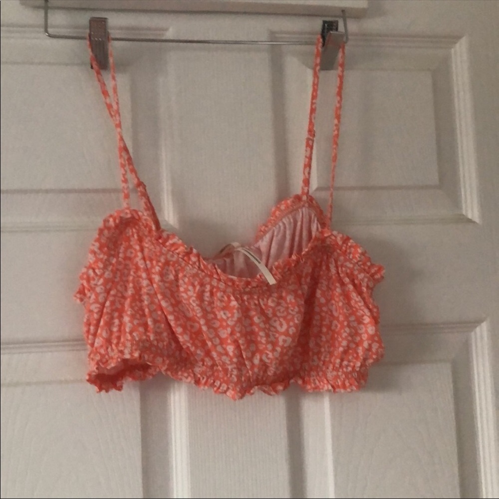 Anthro Claire Ruffled Bralette S - Picture 4 of 9